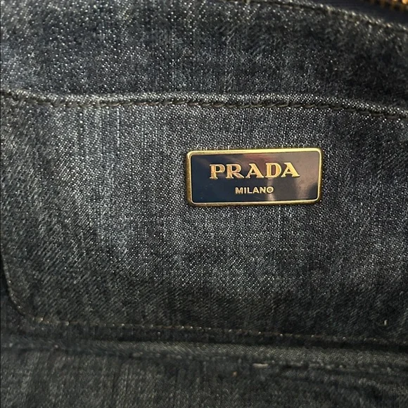Prada Canapa Denim Tote – Lg | Authentic 💙 - Picture 14 of 17